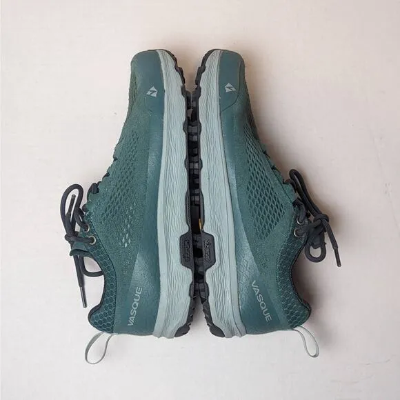 NWOT Vasque Womens Size 8.5M 7499 Breeze LT NTX Low Trail Shoe Blue Spruce Suede