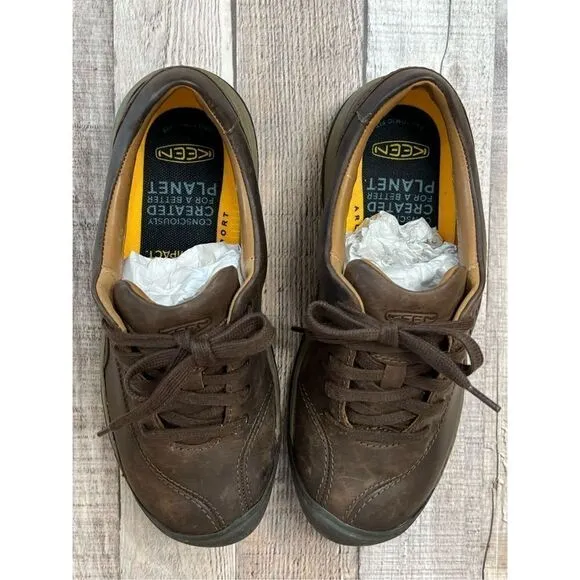 NWOT Keen Presido II 1018318 Women's Leather Hiking Trail Sneakers sz 7