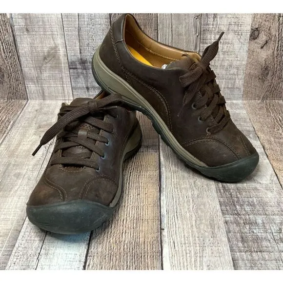 NWOT Keen Presido II 1018318 Women's Leather Hiking Trail Sneakers sz 7
