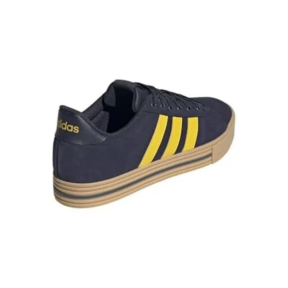 NWT adidas Unisex Daily 4.0 Sneaker, Ink/Utility Yellow/Gum-Size13M/ 14W