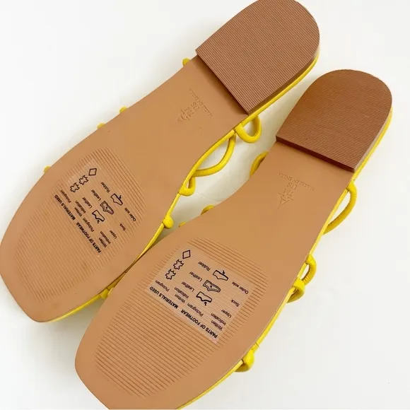 NWT Anthropologie Maeve Yellow Strappy Sandals