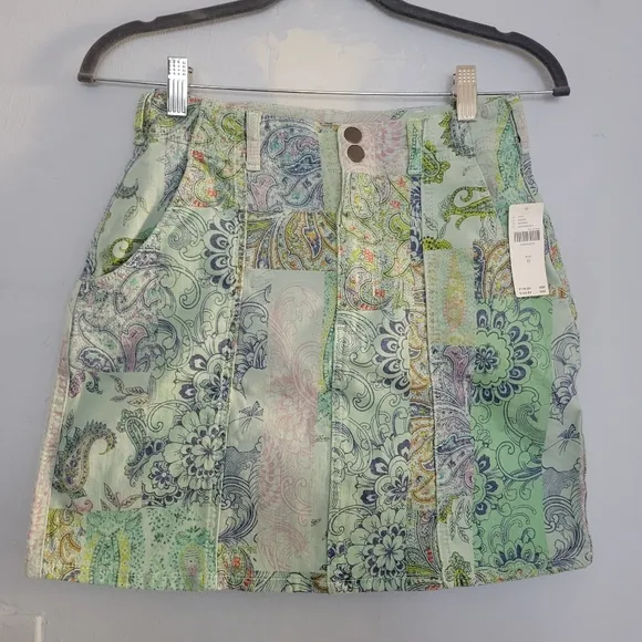 NWT Anthropologie Pilco Patchwork Denim Skirt | 0