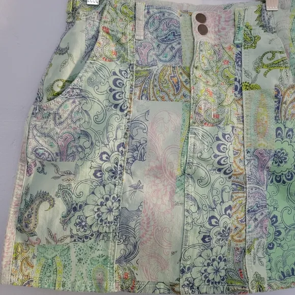 NWT Anthropologie Pilco Patchwork Denim Skirt | 0