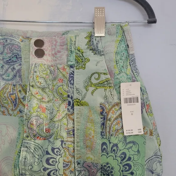 NWT Anthropologie Pilco Patchwork Denim Skirt | 0