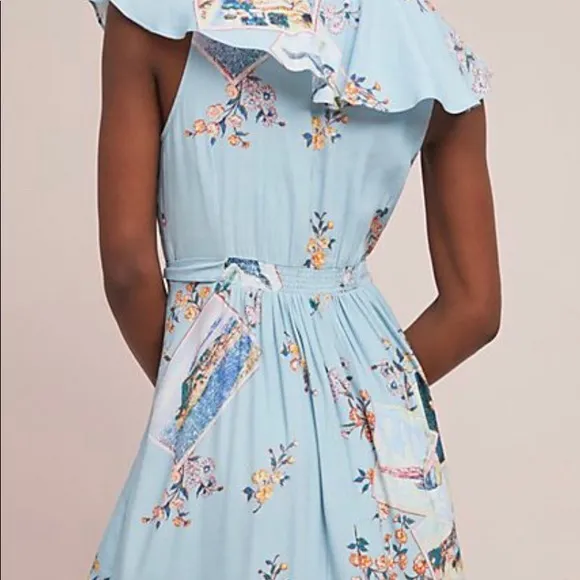 NWT Anthropologie ROSALIA WRAP DRESS Sz.8