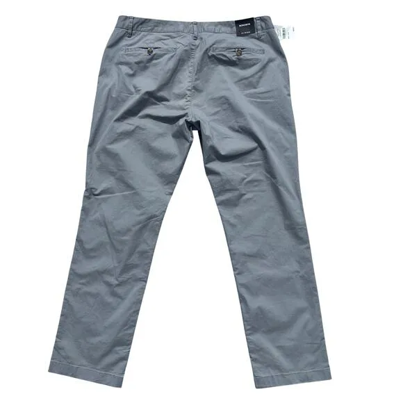 !NWT! BONOBOS Slim Fit Stretch Lightweight Cotton Chinos | 36x30 | Grey