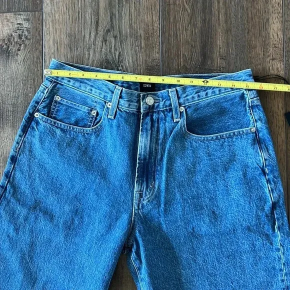NWT Edwin Anderson Ankle Relaxes High Rise Jeans Medium Aberdeen Wash Size 31