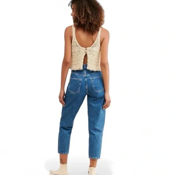 NWT Edwin Anderson Ankle Relaxes High Rise Jeans Medium Aberdeen Wash Size 31