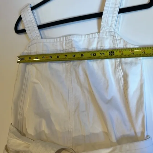 NWT Everlane The Organic Cotton Herringbone Dress woman’s XXS  off white