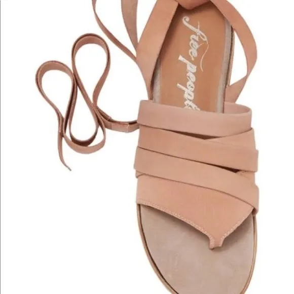 NWT Free People Natural sun valley wrap sandals 11/41