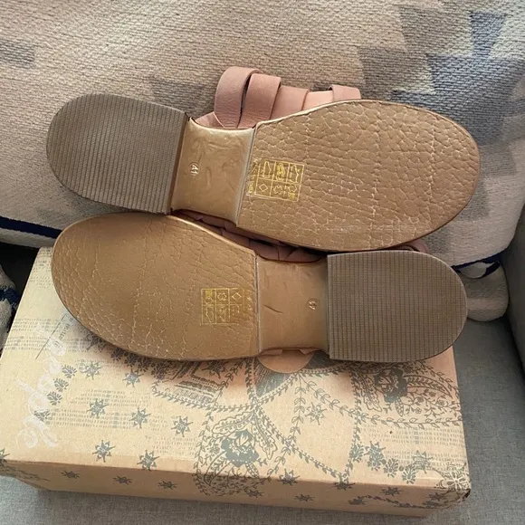 NWT Free People Natural sun valley wrap sandals 11/41