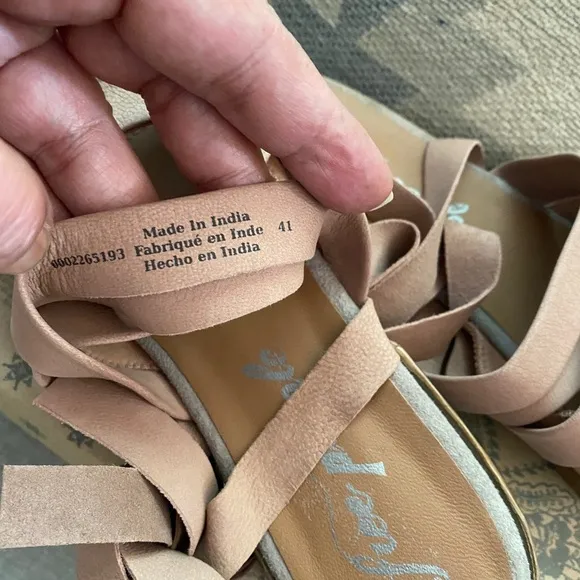 NWT Free People Natural sun valley wrap sandals 11/41