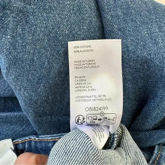 NWT Free People Palmer Cuffed Jeans Mid Rise Denim We The Free