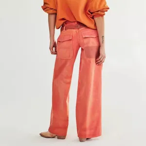 NWT Free People We the Free Waterfalls Baggy Wide Leg Jeans