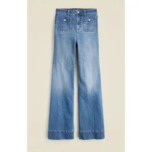 NWT J. Crew 90's High-Rise Wide-Leg Denim Trouser Sz 31 Dani Beca Wash (Light)