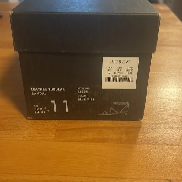 NWT J Crew Sardinia ankle-wrap heeled sandals Blue