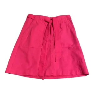 NWT J. Crew Tie Front Fucsia Utility Skirt