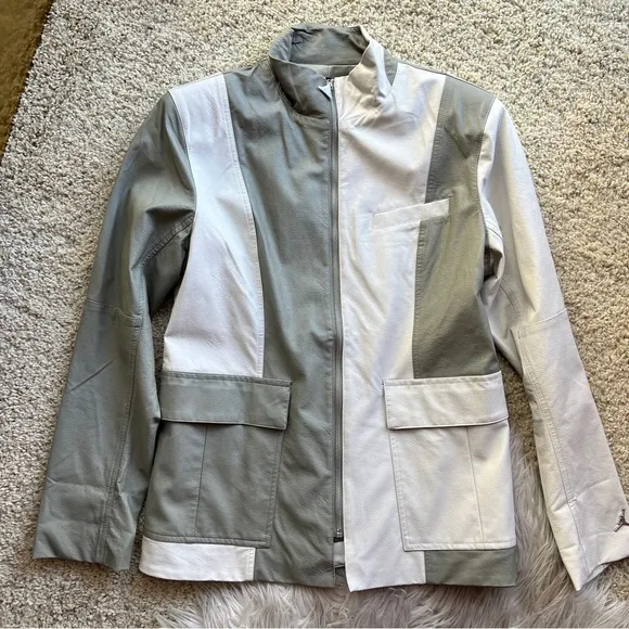 NWT Jordan Faux Leather Colorblock Moto Jacket