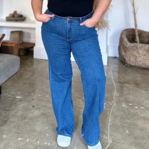 NWT Judy Blue PLUS   REG Size Retro 90s High Rise Straight Leg Dad Jeans