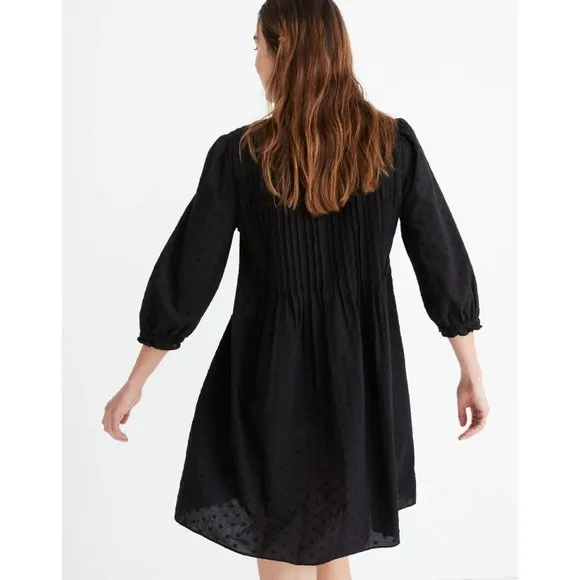 NWT Madewell Embroidered Pintuck Mini Dress XS