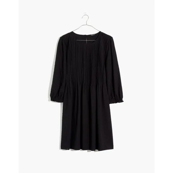 NWT Madewell Embroidered Pintuck Mini Dress XS