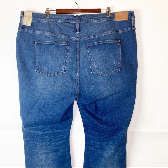NWT Madewell Raw Hem Cali Demi-Boot Jeans
