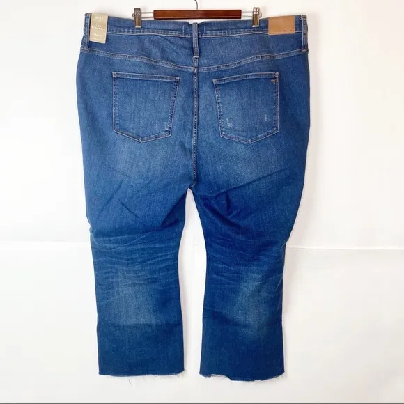 NWT Madewell Raw Hem Cali Demi-Boot Jeans