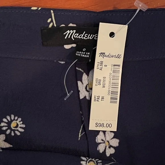 NWT - Madewell Tulip-Hem Wrap Skirt in Floral Heyday - Size 0