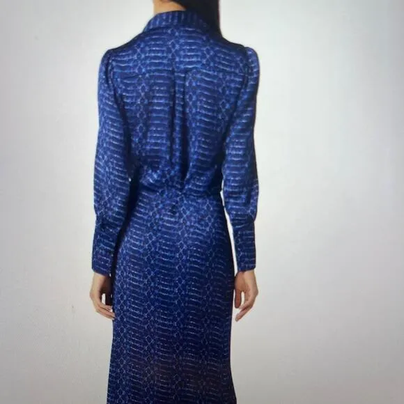 NWT MISA LA “Valentina” Long Sleeve Wrap Front Dress MSRP $467