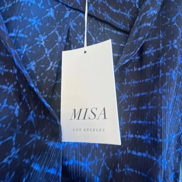 NWT MISA LA “Valentina” Long Sleeve Wrap Front Dress MSRP $467