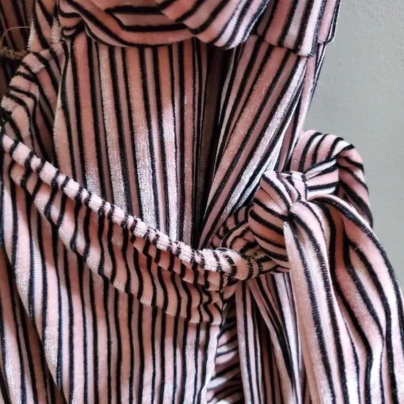 NWT MISA LOS ANGELES EVE DRESS - VELVET STRIPE