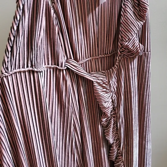 NWT MISA LOS ANGELES EVE DRESS - VELVET STRIPE