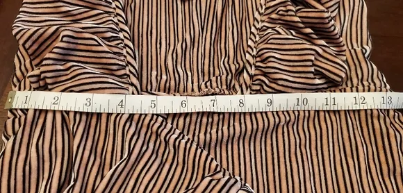 NWT MISA LOS ANGELES EVE DRESS - VELVET STRIPE