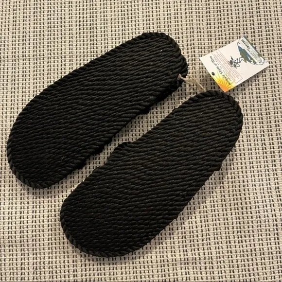 NWT Nomadic State of Mind Black Toe Joe Braided Rope Sandals