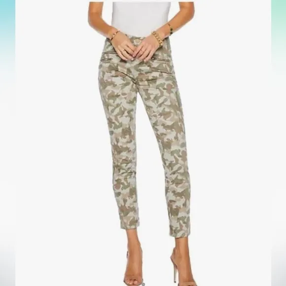 NWT Ramy Brook Printed Cara High Rise Skinny in Campt Sz 27
