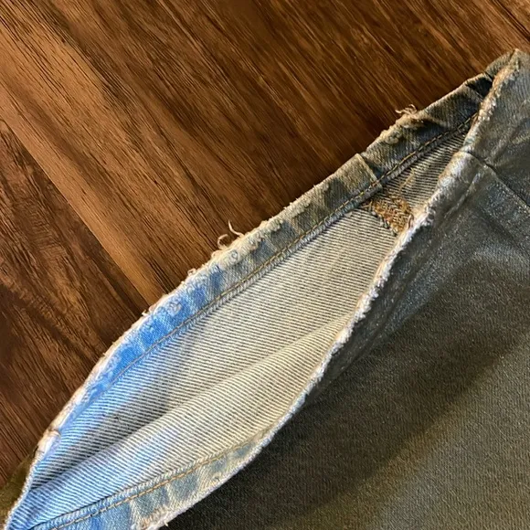 NWT We The Free Good Luck jeans New Moon Coated denim barrel 32