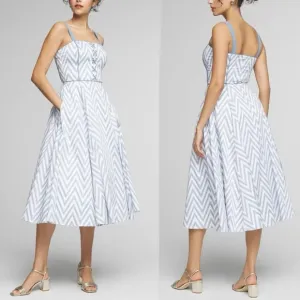 NWT WHBM Corset Flare Midi Dress