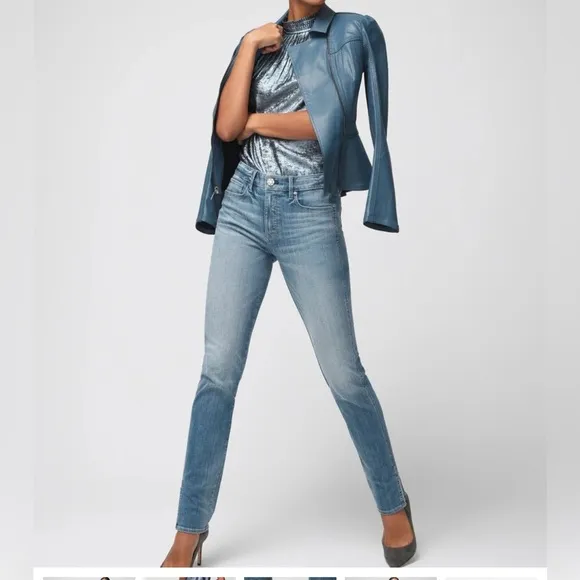 NWT  White House black market High-Rise Everyday Soft Slim Jeans With Slit