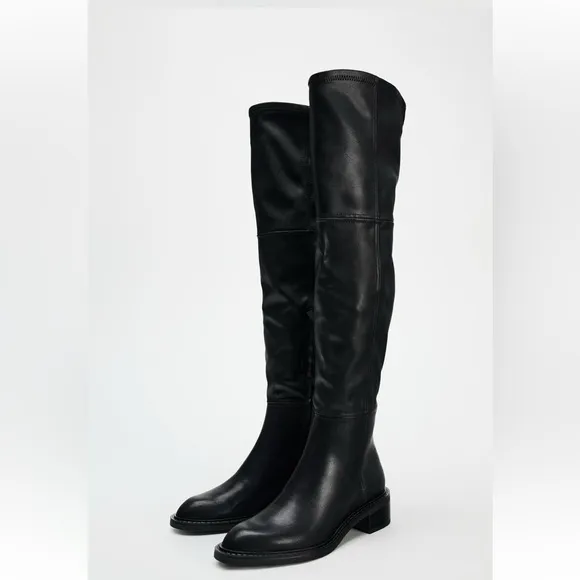 NWT ZARA  OVER KNEE BOOTS SIZE  6, 5 , 7.5 AND 9🚨PRICE FIXED NON DISCOUNT