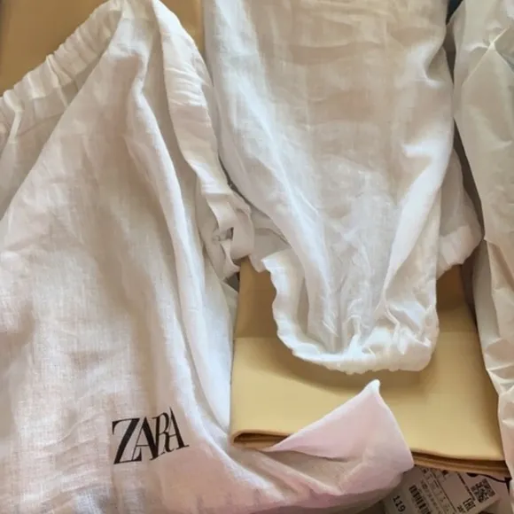 NWT Zara waxed flat knee high boots/ 6.5