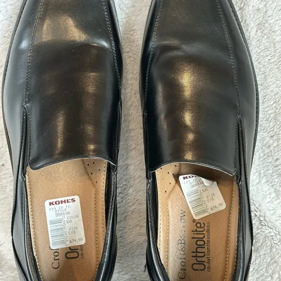 ✨NWT✨Croft &amp; Barrow® Perry Men's Ortholite Bicycle-Toe Dress Shoes Size 12W