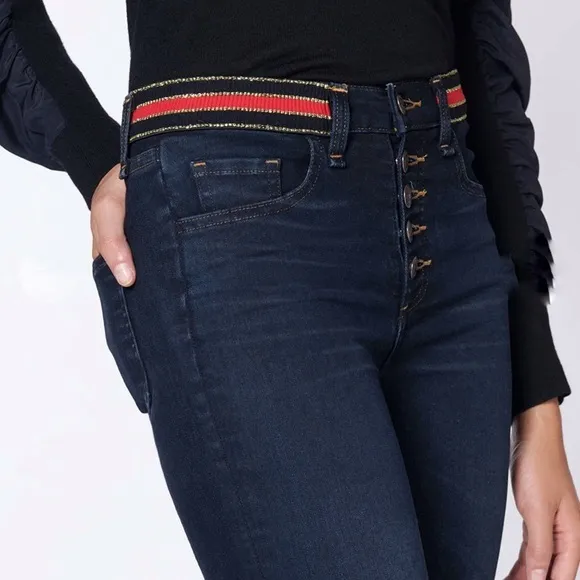Nwt:Veronica Beard Jeans Carolyn 10” Baby Boot Crop Jeans