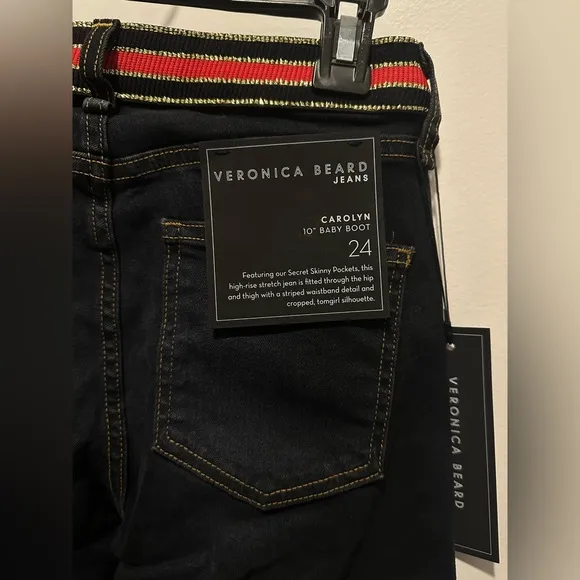 Nwt:Veronica Beard Jeans Carolyn 10” Baby Boot Crop Jeans