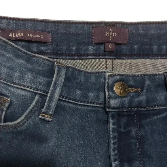 NYDJ Alina Lift &amp; Tuck Legging Jeans- Size 8- Fit as Size 10