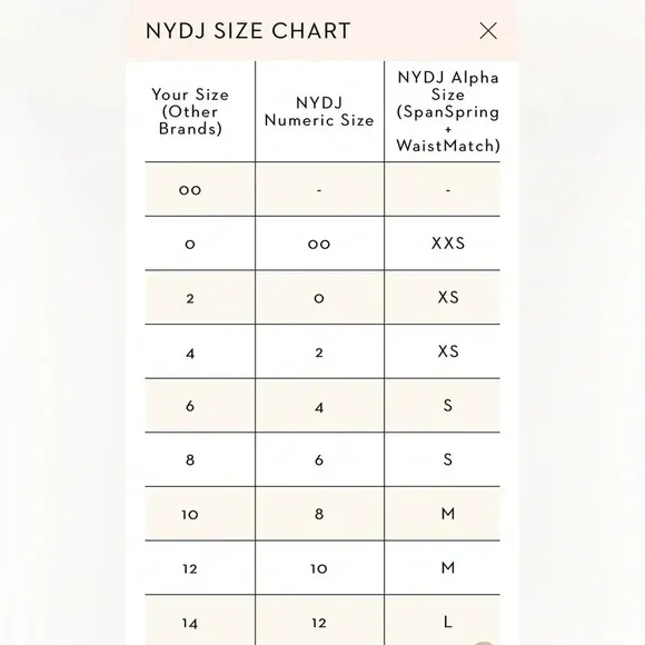 NYDJ Alina Lift &amp; Tuck Legging Jeans- Size 8- Fit as Size 10