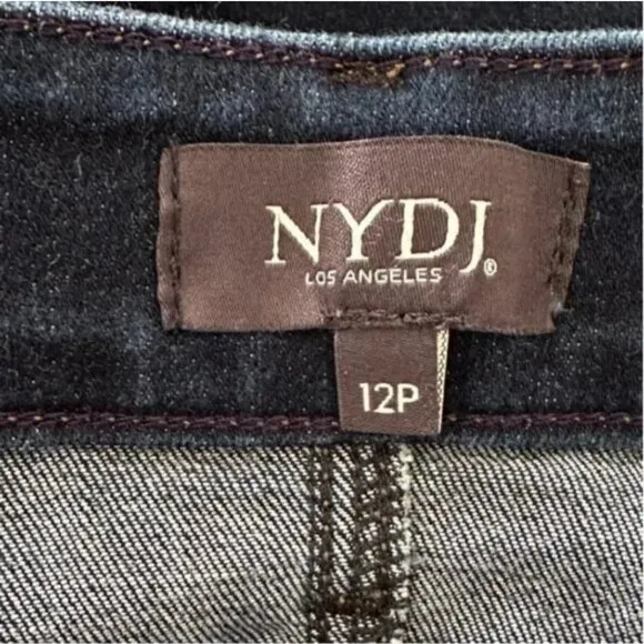 NYDJ Alina Skinny Ankle Jeans Dark Wash Size 12P
