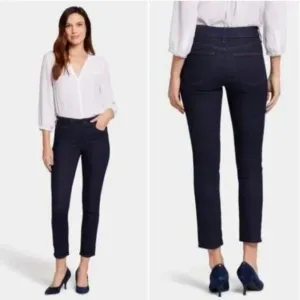 NYDJ Alina Skinny Ankle Jeans Dark Wash Size 12P