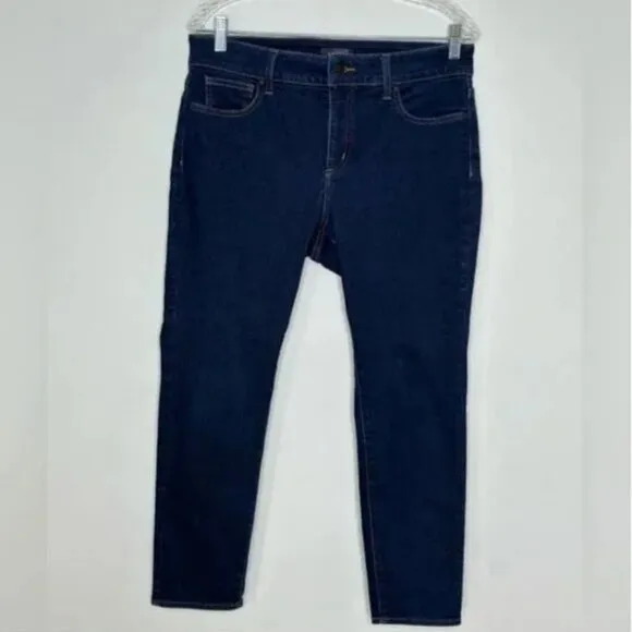 NYDJ Alina Skinny Ankle Jeans Dark Wash Size 12P