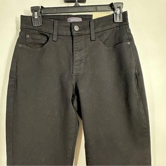 NYDJ Alina Skinny Black Leggings Sz 0 Super Sculpting Denim NWT
