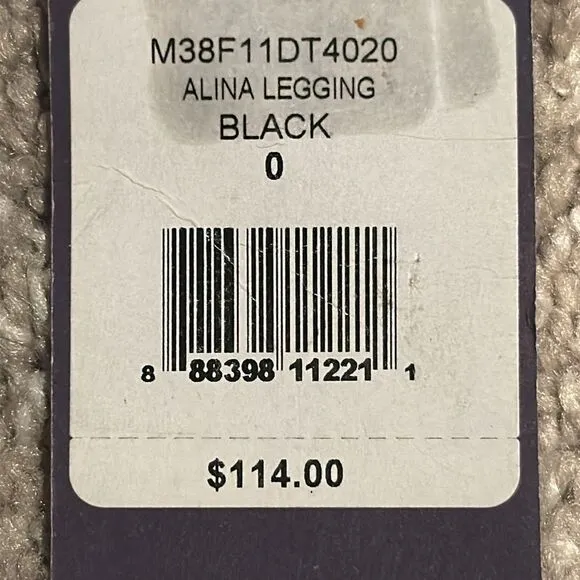 NYDJ Alina Skinny Black Leggings Sz 0 Super Sculpting Denim NWT